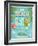 Vintage Beach Bar Poster-avean-Framed Art Print