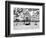 Vintage Beach, Black and White Photography, Wonder Wheel, Coney Island, Brooklyn, New York, US-Philippe Hugonnard-Framed Photographic Print