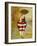 Vintage Beach Girl Red Stripes-Jennifer Garant-Framed Giclee Print