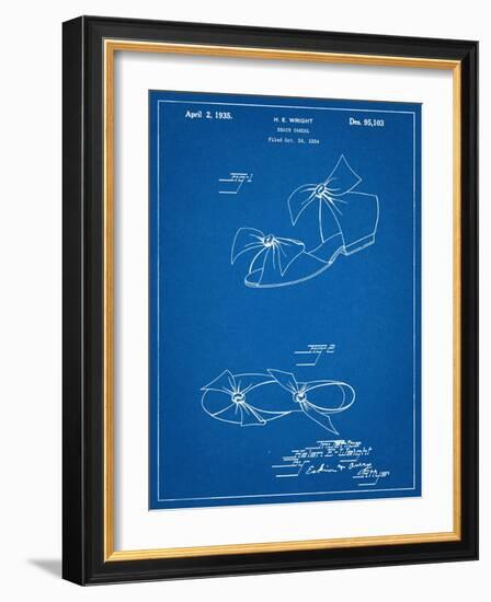 Vintage Beach Sandal Patent 1934-null-Framed Art Print