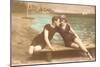 Vintage Beachgoing Couple, Stuart, Florida-null-Mounted Art Print