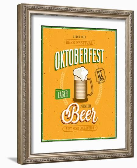 Vintage Beer Brewery Poster-avean-Framed Art Print