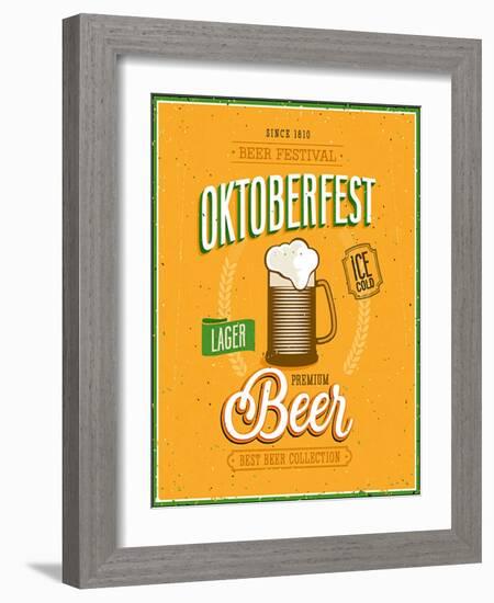 Vintage Beer Brewery Poster-avean-Framed Art Print