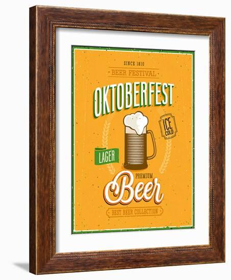 Vintage Beer Brewery Poster-avean-Framed Art Print