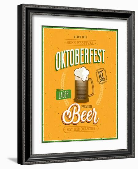 Vintage Beer Brewery Poster-avean-Framed Art Print