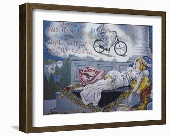 Vintage Bicycle-null-Framed Giclee Print