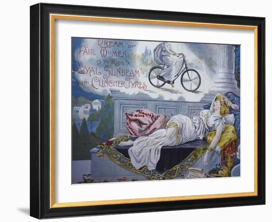 Vintage Bicycle-null-Framed Giclee Print