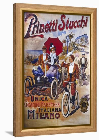 Vintage Bicycle-null-Framed Premier Image Canvas