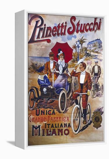 Vintage Bicycle-null-Framed Premier Image Canvas