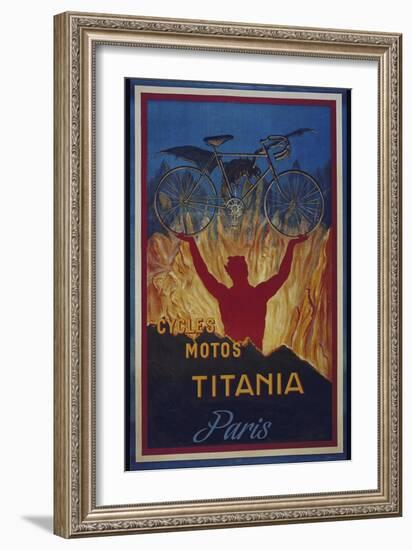 Vintage Bicycle-null-Framed Giclee Print