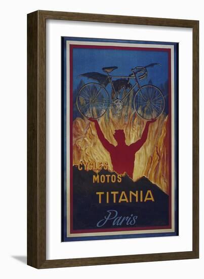 Vintage Bicycle-null-Framed Giclee Print