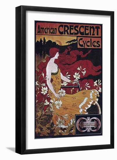 Vintage Bicycle--Framed Giclee Print