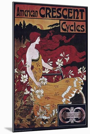 Vintage Bicycle-null-Mounted Giclee Print