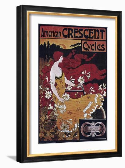 Vintage Bicycle-null-Framed Giclee Print