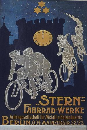 Victoria Fahrrad Werke vintage german bicycle ad poster 24x36