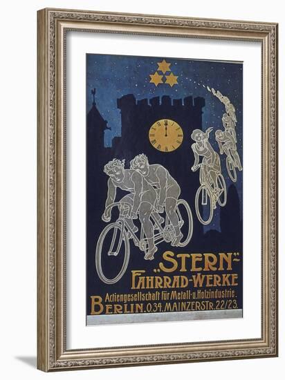Vintage Bicycle--Framed Giclee Print
