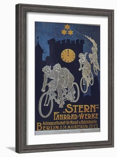 Vintage Bicycle-null-Framed Giclee Print