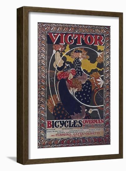 Vintage Bicycle-null-Framed Giclee Print