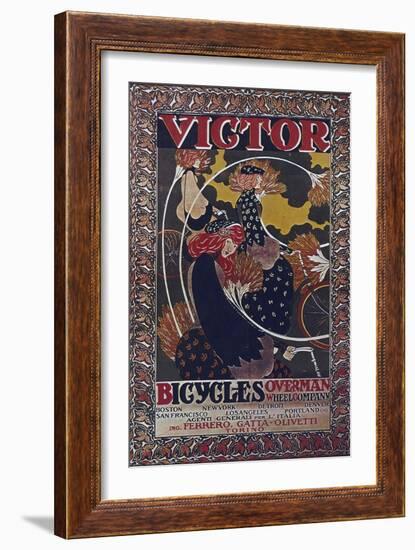 Vintage Bicycle-null-Framed Giclee Print