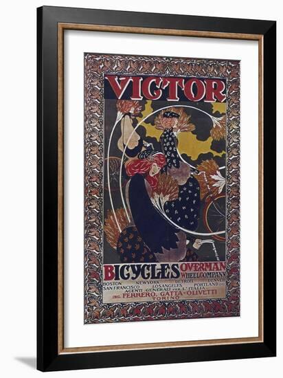 Vintage Bicycle-null-Framed Giclee Print