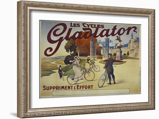 Vintage Bicycle-null-Framed Giclee Print