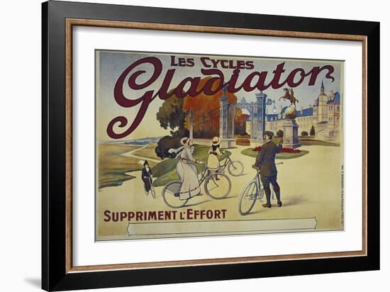 Vintage Bicycle-null-Framed Giclee Print