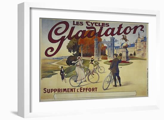 Vintage Bicycle-null-Framed Giclee Print