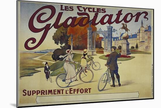 Vintage Bicycle-null-Mounted Giclee Print