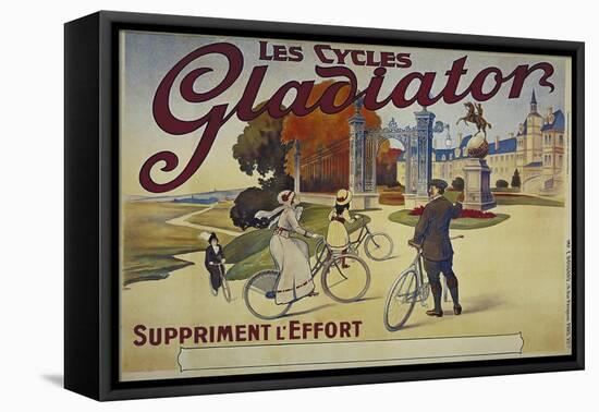 Vintage Bicycle-null-Framed Premier Image Canvas