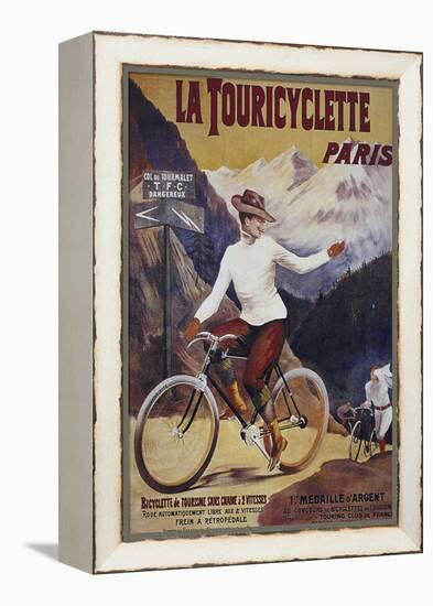 Vintage Bicycle-null-Framed Premier Image Canvas