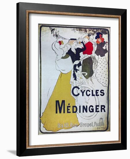 Vintage Bicycle-null-Framed Giclee Print