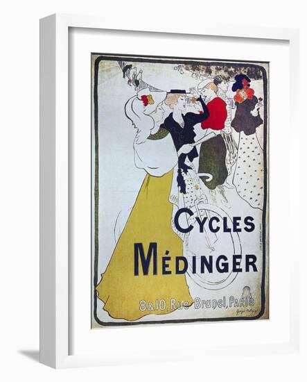 Vintage Bicycle-null-Framed Giclee Print