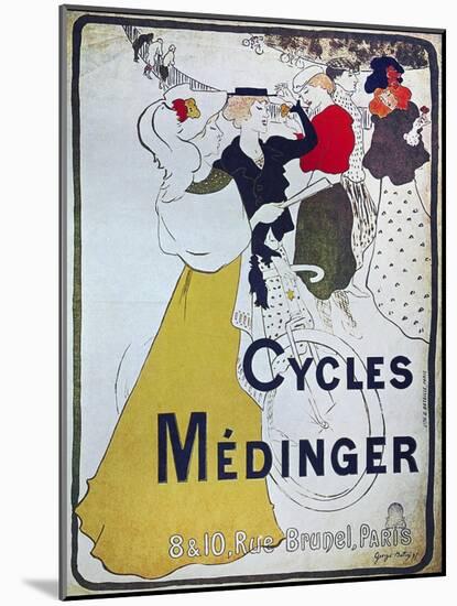 Vintage Bicycle-null-Mounted Giclee Print