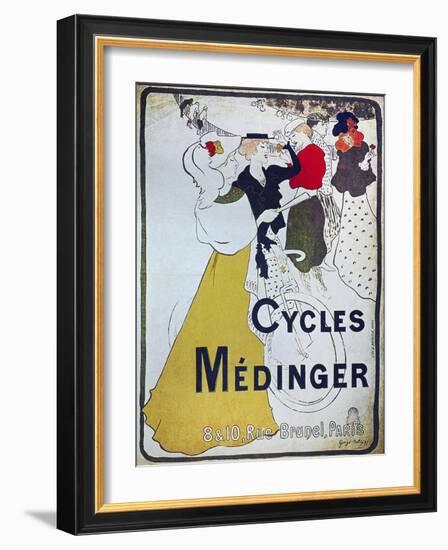 Vintage Bicycle-null-Framed Giclee Print