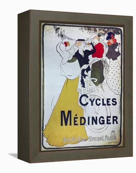 Vintage Bicycle-null-Framed Premier Image Canvas