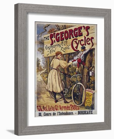 Vintage Bicycle-null-Framed Giclee Print