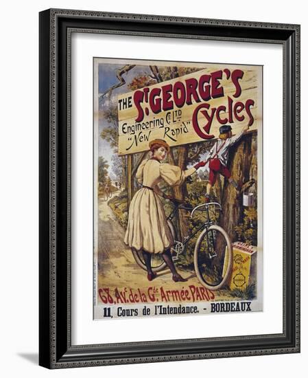 Vintage Bicycle-null-Framed Giclee Print