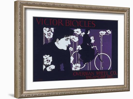 Vintage Bicycle-null-Framed Giclee Print