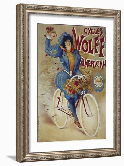 Vintage Bicycle-null-Framed Giclee Print