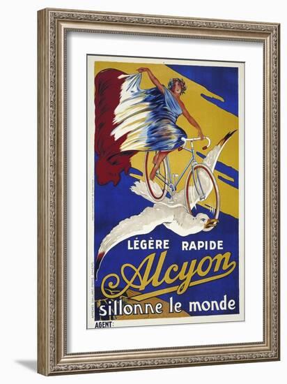 Vintage Bicycle-null-Framed Giclee Print