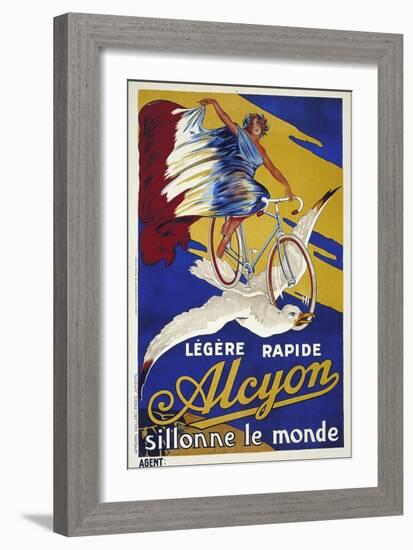 Vintage Bicycle-null-Framed Giclee Print