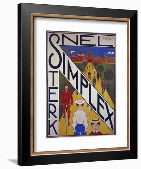 Vintage Bicycle-null-Framed Giclee Print