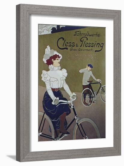 Vintage Bicycle-null-Framed Giclee Print