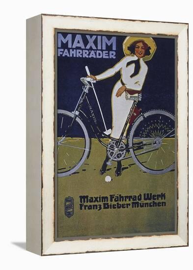 Vintage Bicycle-null-Framed Premier Image Canvas