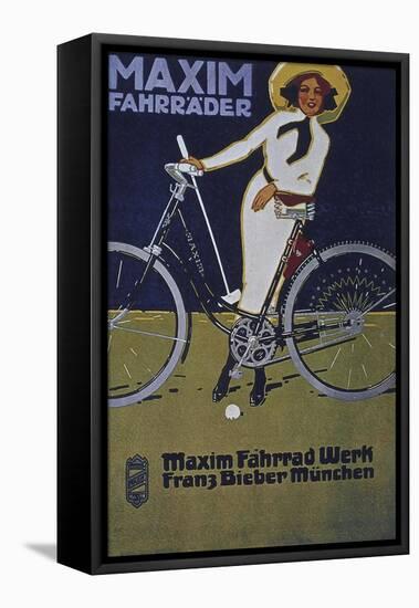 Vintage Bicycle-null-Framed Premier Image Canvas