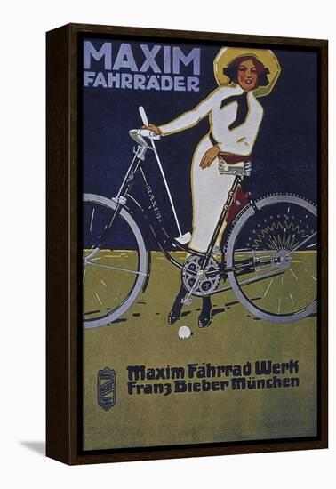 Vintage Bicycle-null-Framed Premier Image Canvas