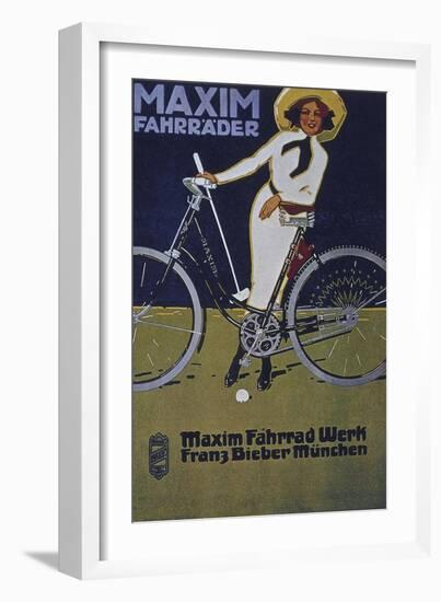 Vintage Bicycle-null-Framed Giclee Print