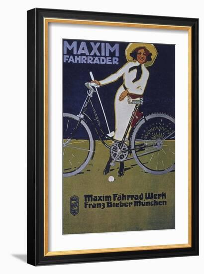 Vintage Bicycle-null-Framed Giclee Print