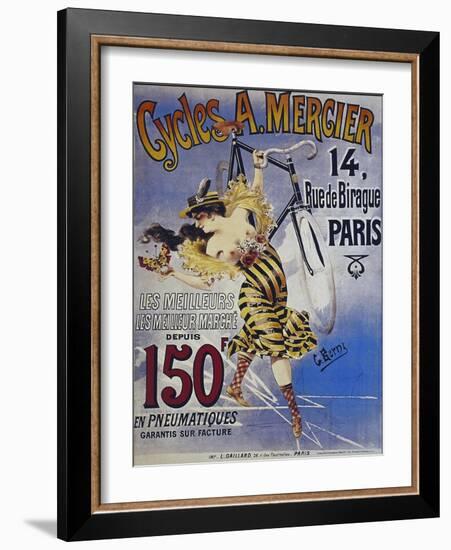 Vintage Bicycle-null-Framed Giclee Print