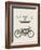 Vintage Bike-vector pro-Framed Art Print